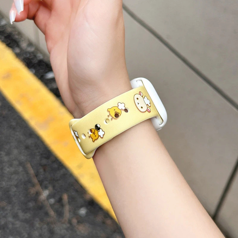 Cute Rilakkuma Print Silicone  – Silicone Band Women Bewertung und Preis