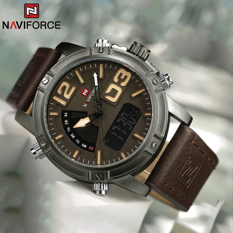 NAVIFORCE Top Brand Men Watch  – Leather Watch Band Men Bewertung und Preis