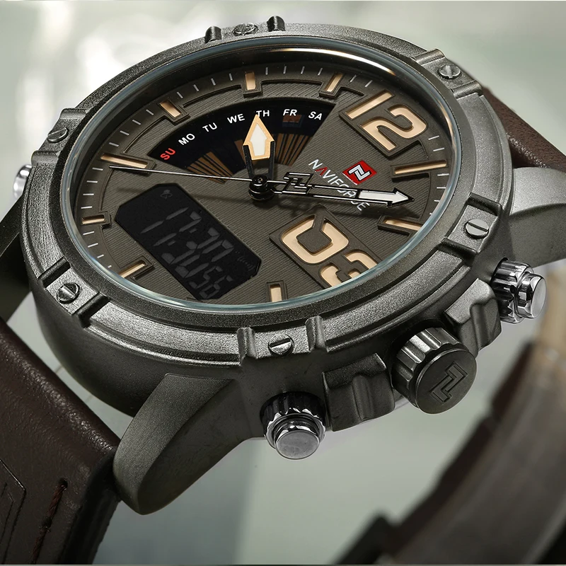 NAVIFORCE Top Brand Men Watch  – Leather Watch Band Men Bewertung und Preis