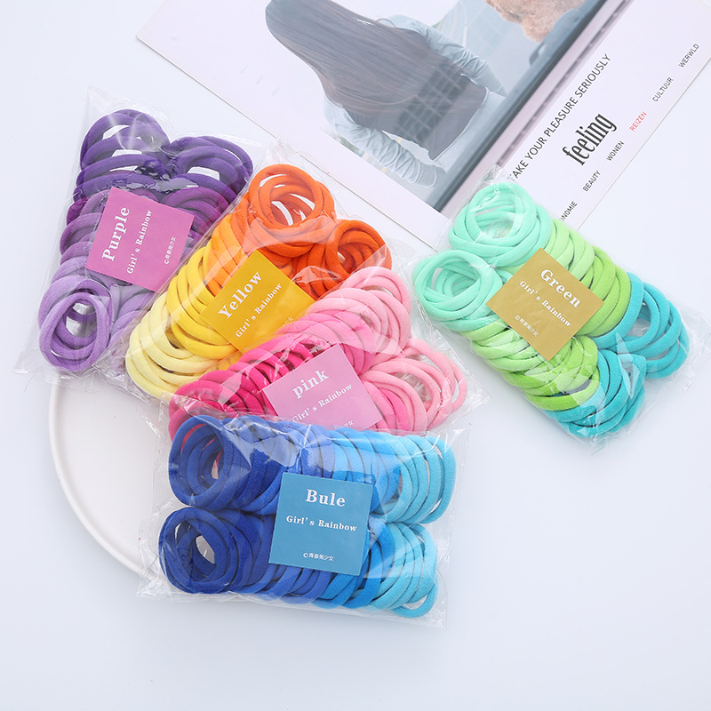 50PCS/Set Women Girls Basic Ha – Silicone Band Women Bewertung und Preis
