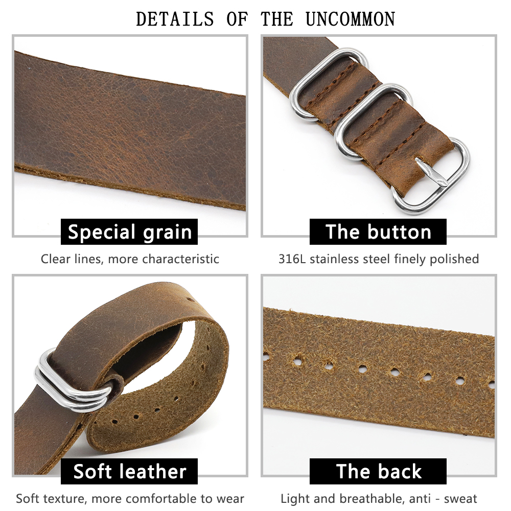 Genuine Leather Watch Band 18m – Suede Strap Watch Bewertung und Preis