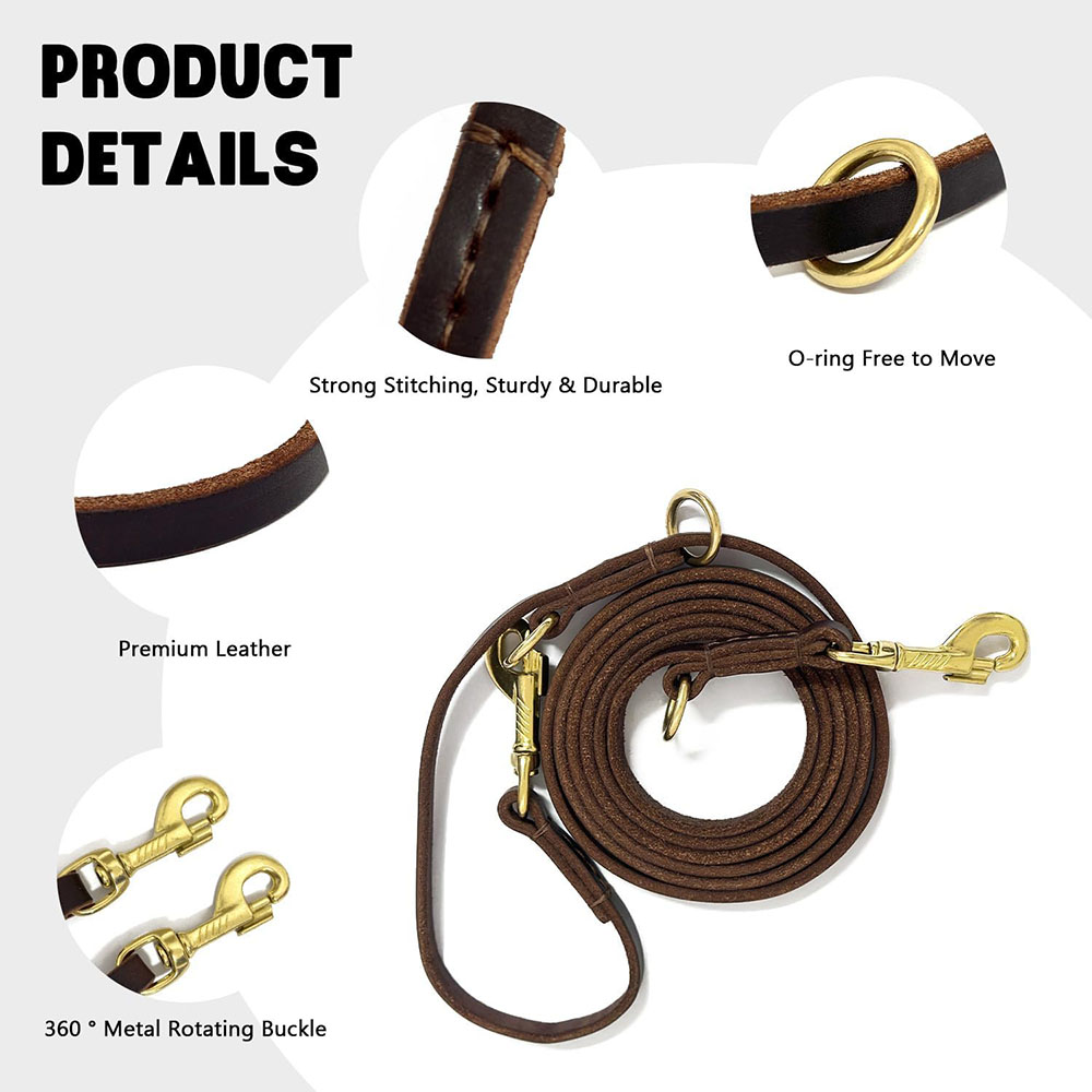 Multi Function Leather Dog Lea – Leather Strap Quick Release Bewertung und Preis