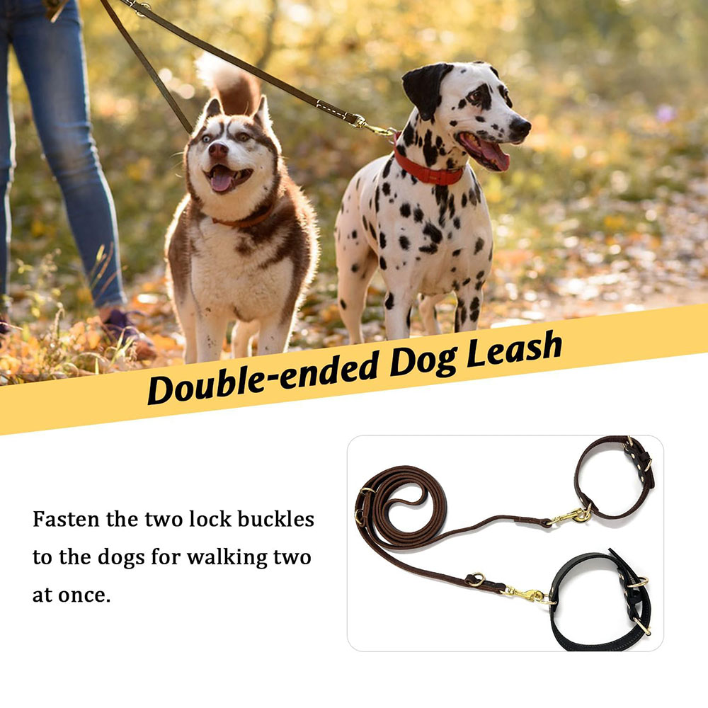 Multi Function Leather Dog Lea – Leather Strap Quick Release Bewertung und Preis