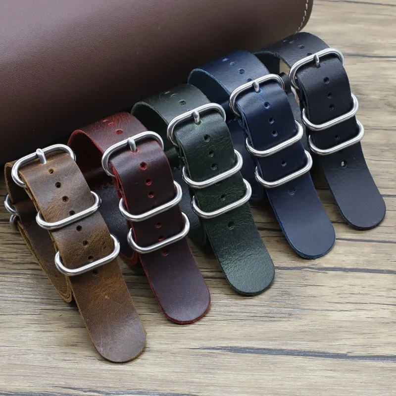 Vintage Genuine Leather Watch  – Nato Strap Nylon Bewertung und Preis
