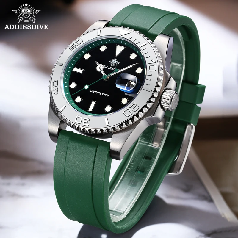 ADDIESDIVE Rotatable Ceramic B – Rubber Strap Diver Bewertung und Preis