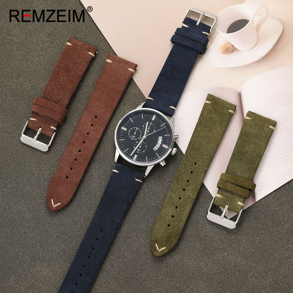 Unisex Suede Leather Watch Bel – Suede Strap Watch Bewertung und Preis