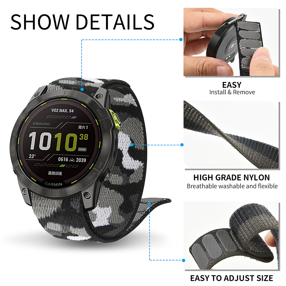 22mm 26mm Nylon QuickFit Strap – Sport Loop Velcro Bewertung und Preis