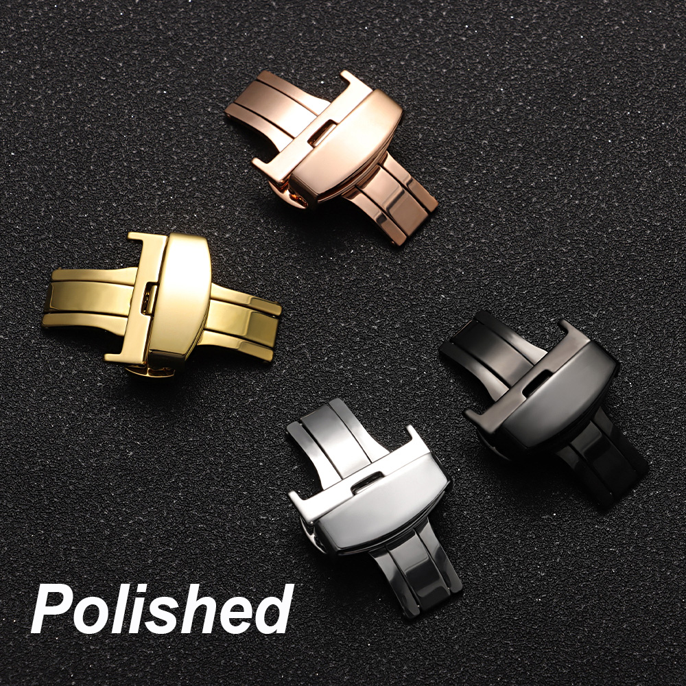 10/12/14/16/18/20/22mm Polishe – Butterfly Clasp Deployant Bewertung und Preis