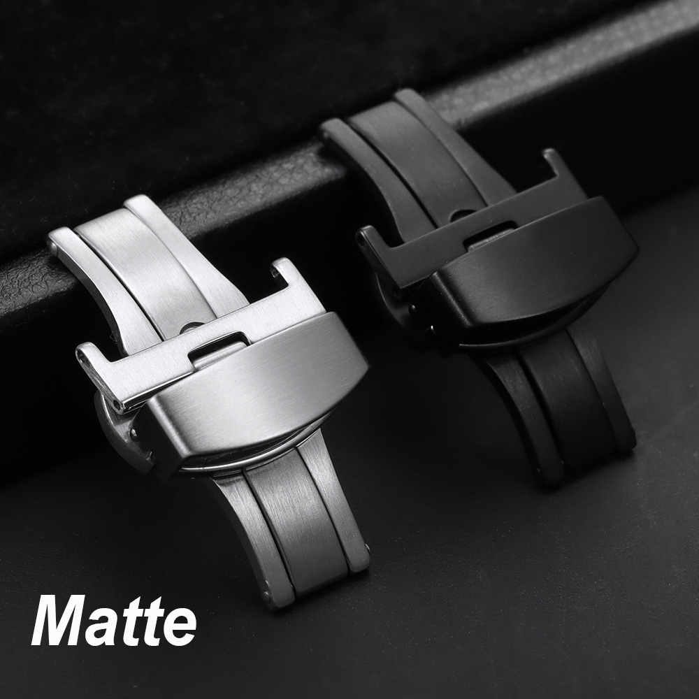 10/12/14/16/18/20/22mm Polishe – Butterfly Clasp Deployant Bewertung und Preis