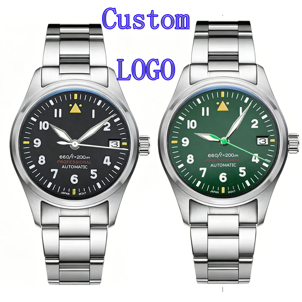 Custom LOGO 36mm 39mm Pilot Wa – Stainless Bracelet Diver Bewertung und Preis
