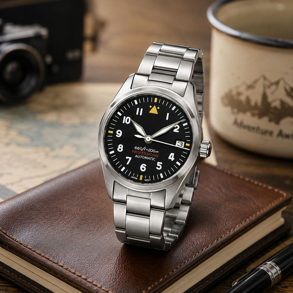 Custom LOGO 36mm 39mm Pilot Wa – Stainless Bracelet Diver Bewertung und Preis