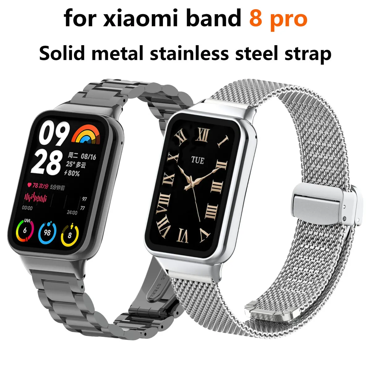 Suitable for Xiaomi band 8pro  – Mesh Strap Metal Bewertung und Preis