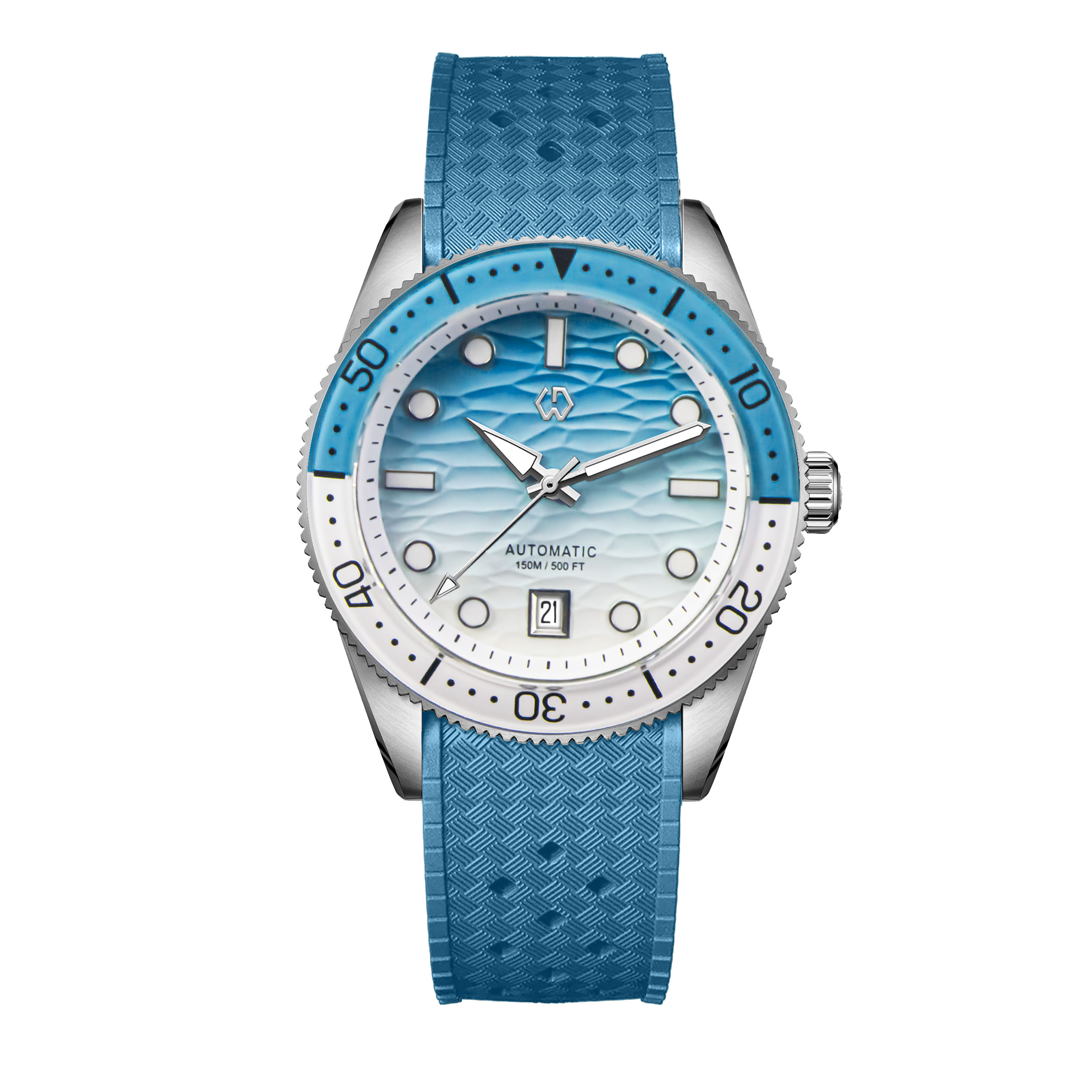 40mm Diver Watch Texture Men's – Rubber Strap Diver Bewertung und Preis