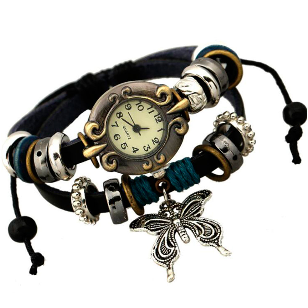 Handmade Butterfly Beads Brace – Leather Watch Band Men Bewertung und Preis