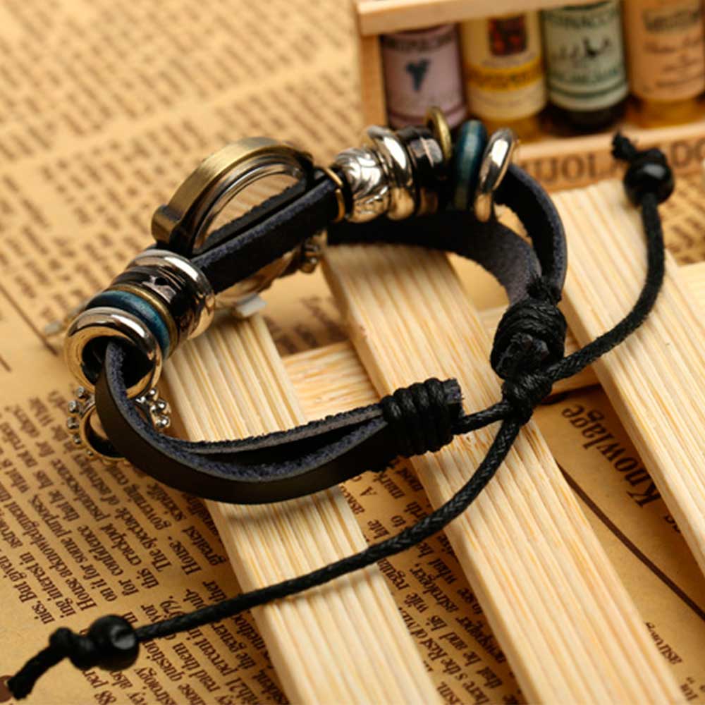 Handmade Butterfly Beads Brace – Leather Watch Band Men Bewertung und Preis