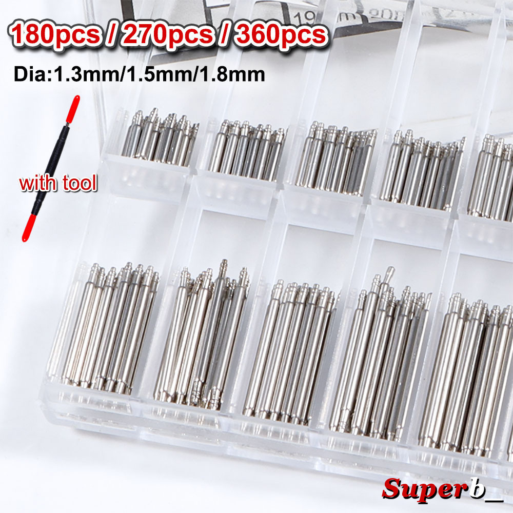 360pcs Dia 1.3mm/1.5mm/1.8mm S – Spring Bar Tool Set Bewertung und Preis