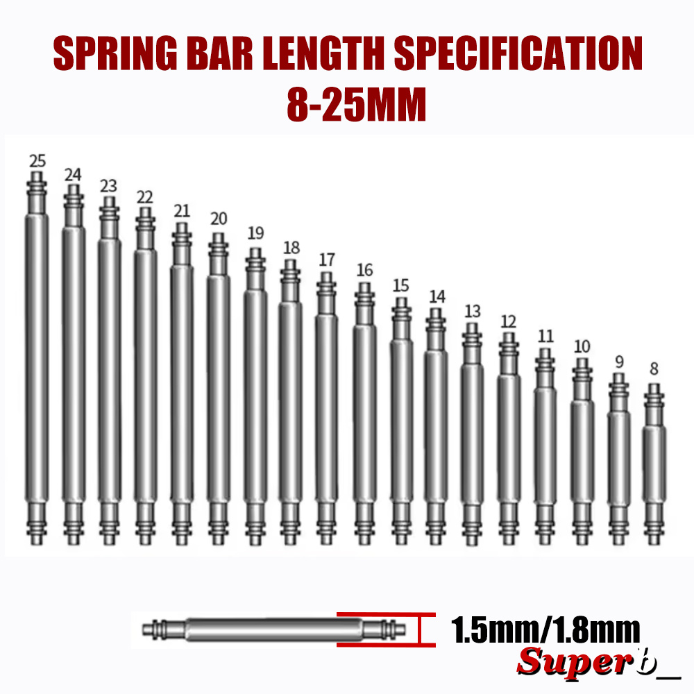 360pcs Dia 1.3mm/1.5mm/1.8mm S – Spring Bar Tool Set Bewertung und Preis