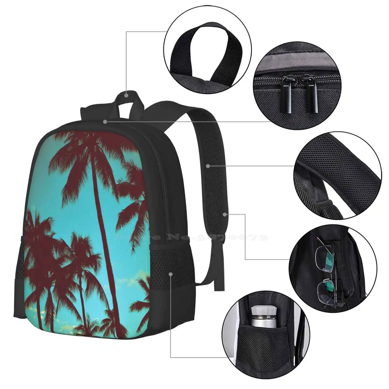 Vintage Tropical Palms Pattern – Tropic Strap Vintage Bewertung und Preis