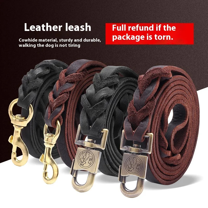 Genuine Leather Dog Leash - To – Leather Strap Quick Release Bewertung und Preis