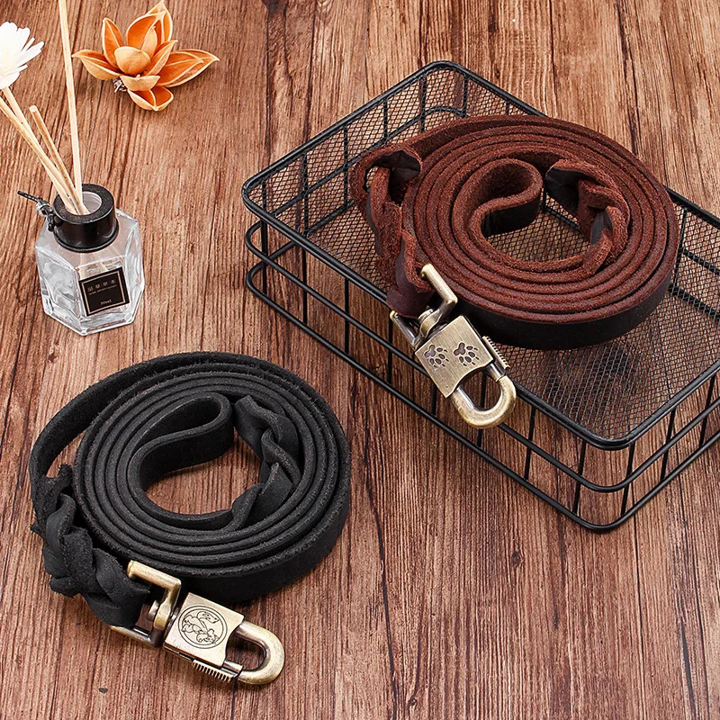 Genuine Leather Dog Leash - To – Leather Strap Quick Release Bewertung und Preis
