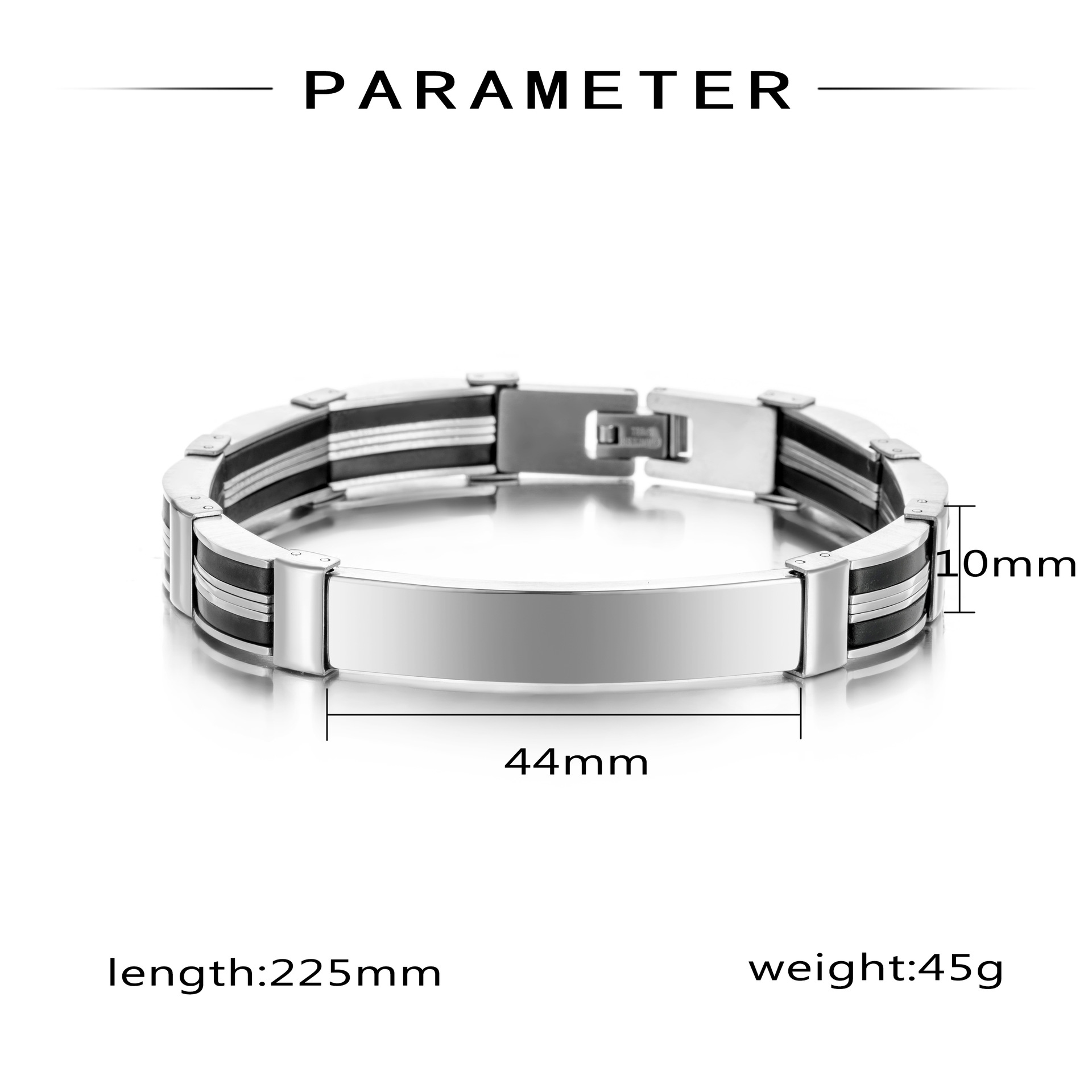 Punk Custom TEXT Name Men Stai – Silicone Band Women Bewertung und Preis