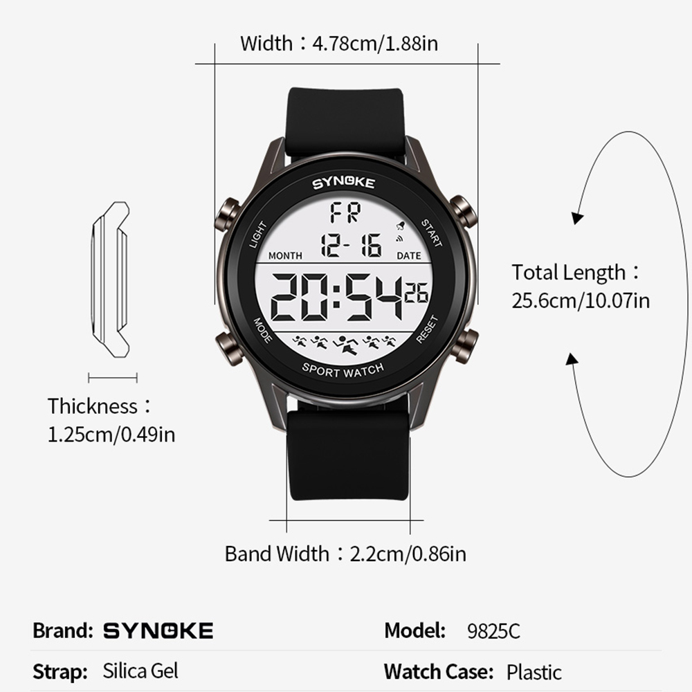 Digital Watches For Men Waterp – Rubber Strap Diver Bewertung und Preis