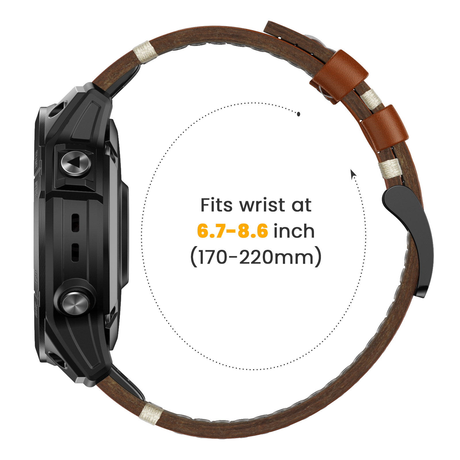 22 26mm Genuine Leather Strap  – Leather Strap Quick Release Bewertung und Preis