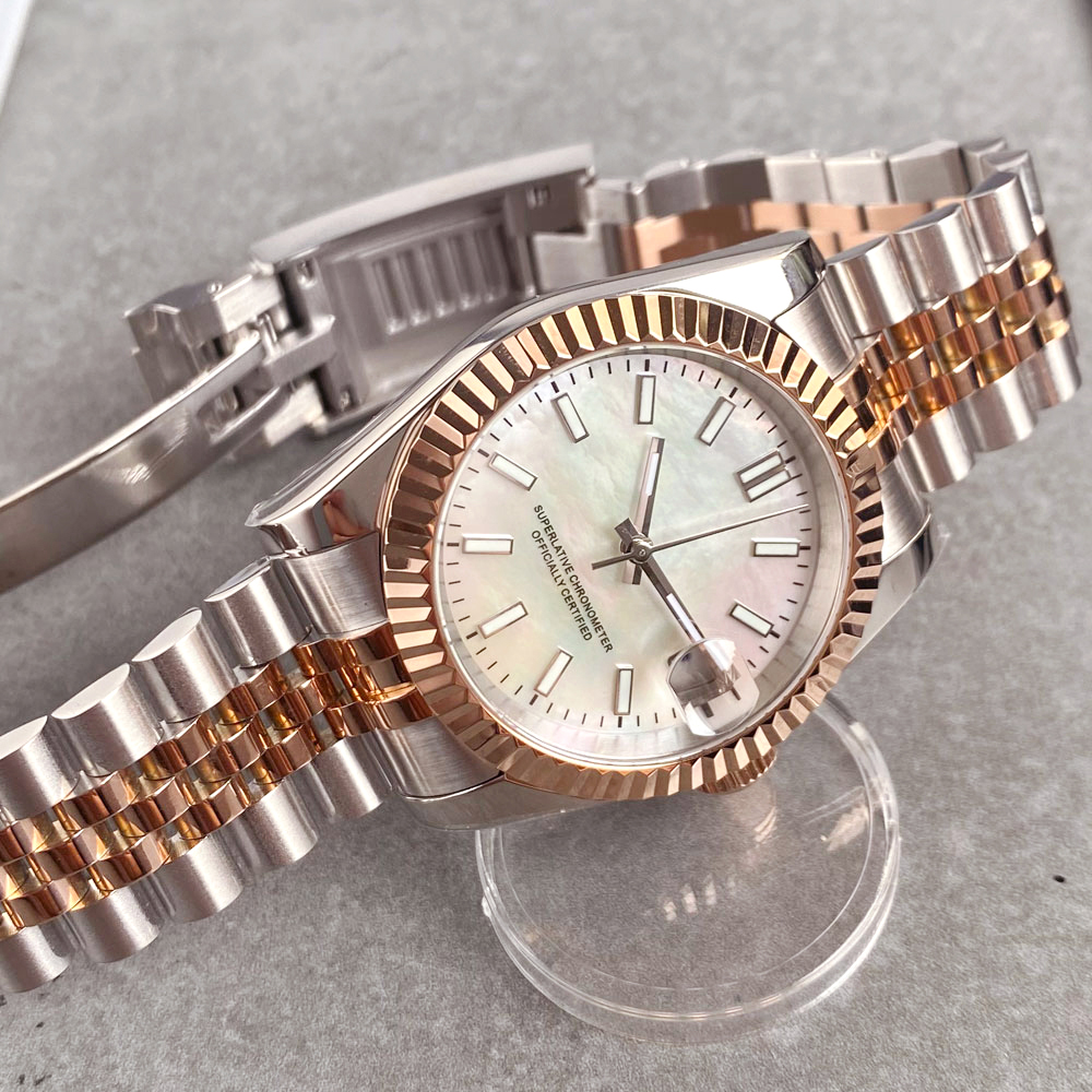 Customized two tone rose gold  – Stainless Bracelet Diver Bewertung und Preis