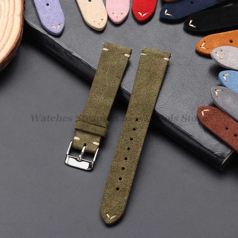 Vintage Genuine Suede Leather  – Suede Strap Watch Bewertung und Preis