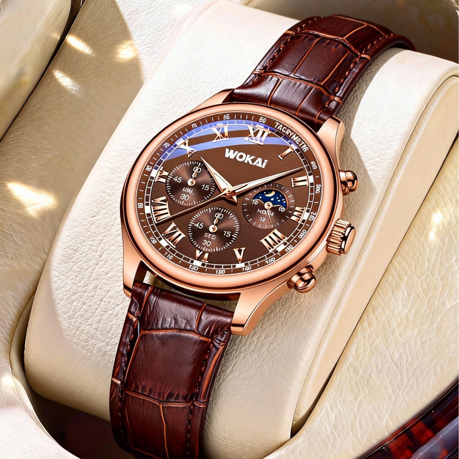 Luxury Men Business Watches Fa – Leather Watch Band Men Bewertung und Preis