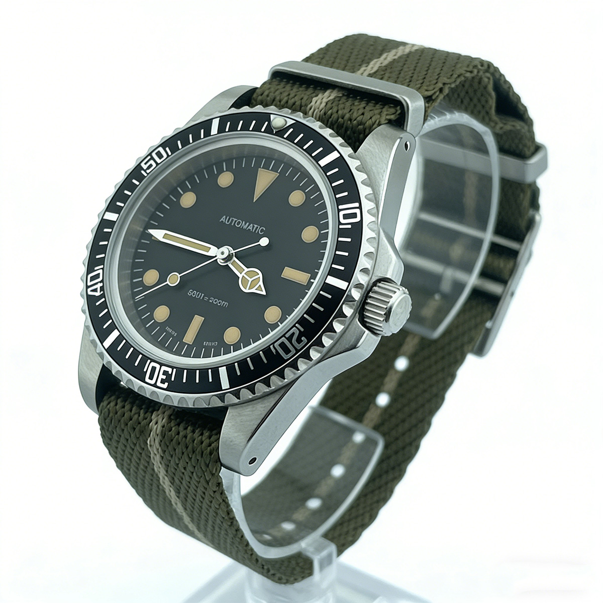 39.5mm Diver Retro watch sapph – Tropic Strap Vintage Bewertung und Preis