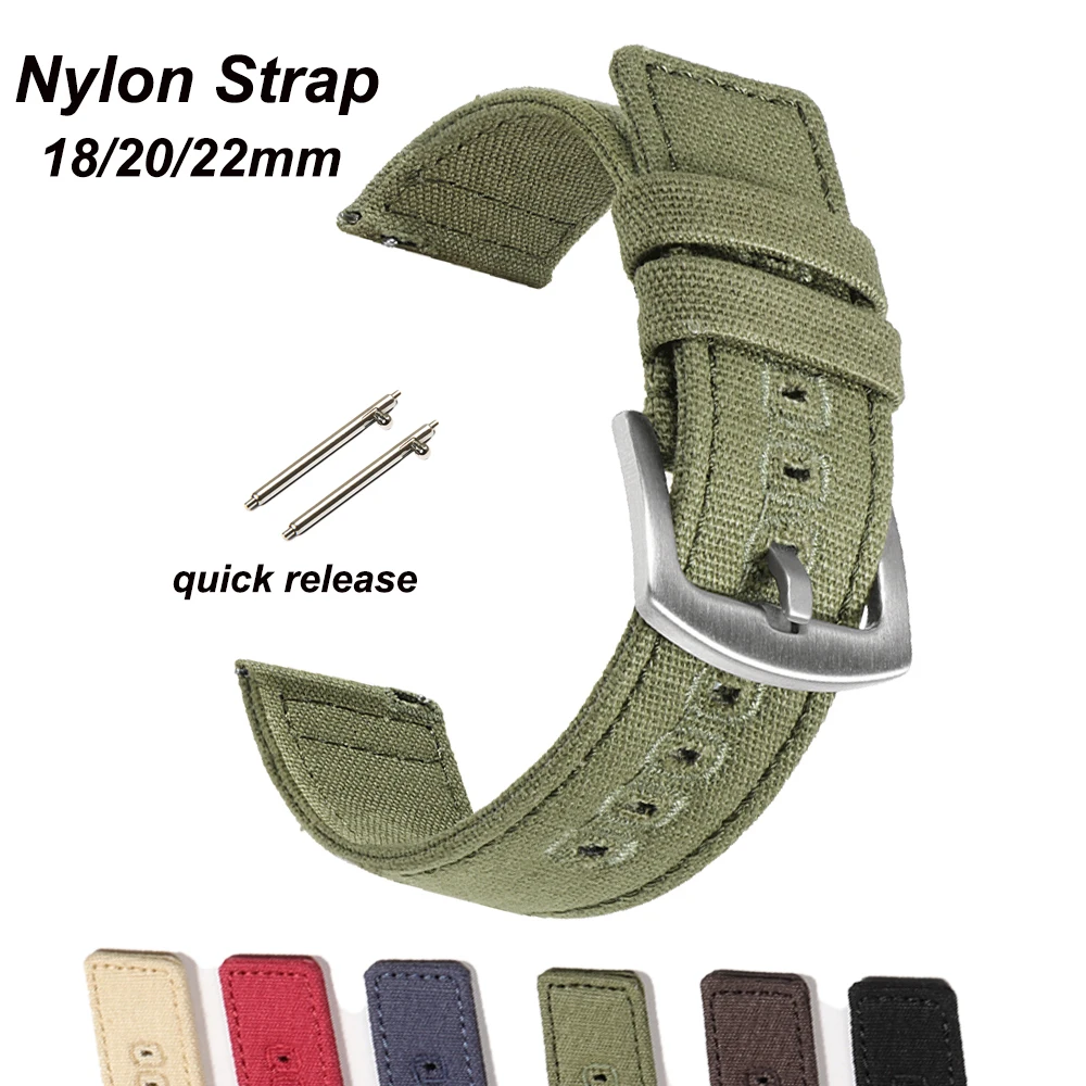 18mm 20mm Nylon Woven Canvas W – Perlon Strap Woven Bewertung und Preis