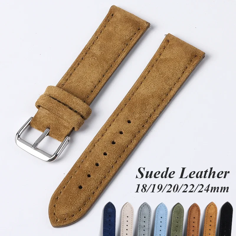 Suede Genuine Leather Watchban – Suede Strap Watch Bewertung und Preis