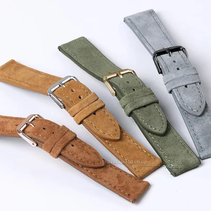 Suede Genuine Leather Watchban – Suede Strap Watch Bewertung und Preis
