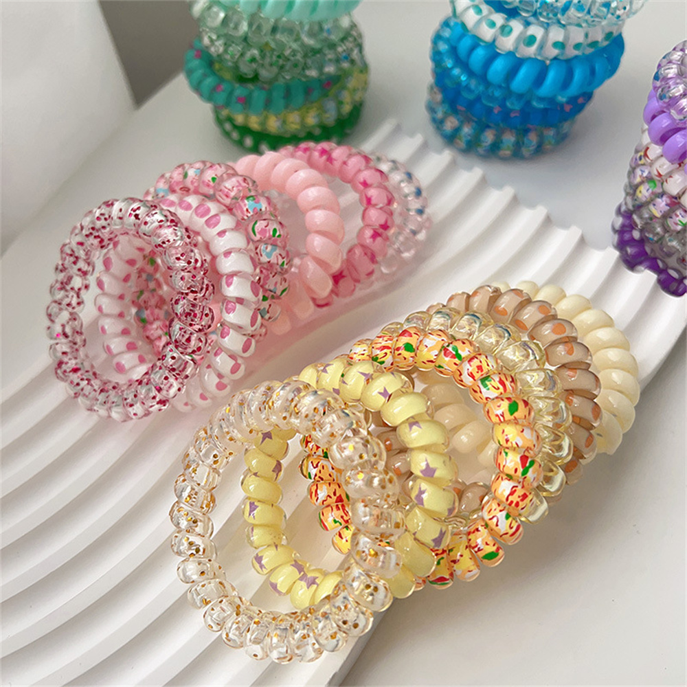 6pcs Sweet Cute Colorful Spira – Silicone Band Women Bewertung und Preis