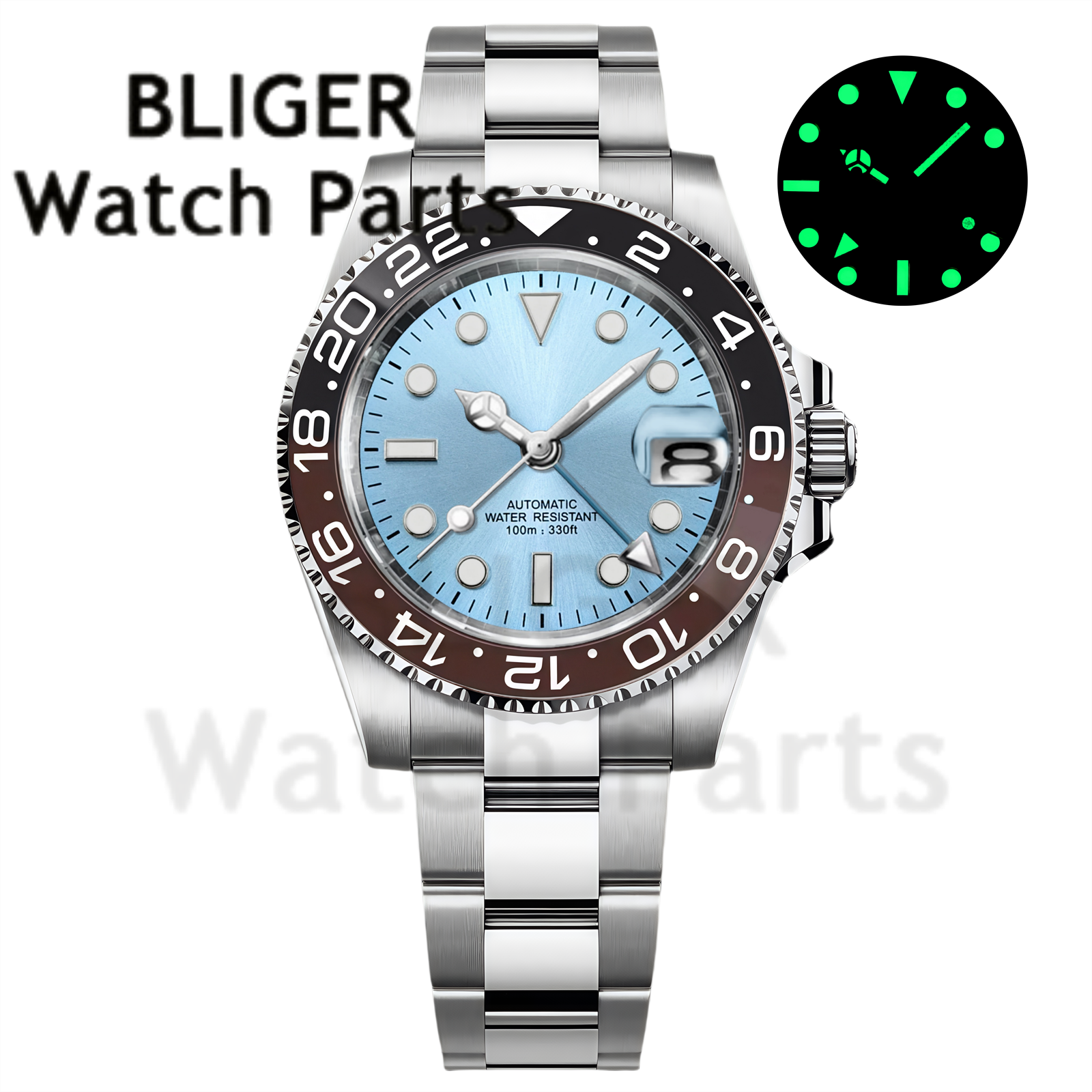 Custom Fashion GMT 40mm Men NH – Stainless Bracelet Diver Bewertung und Preis