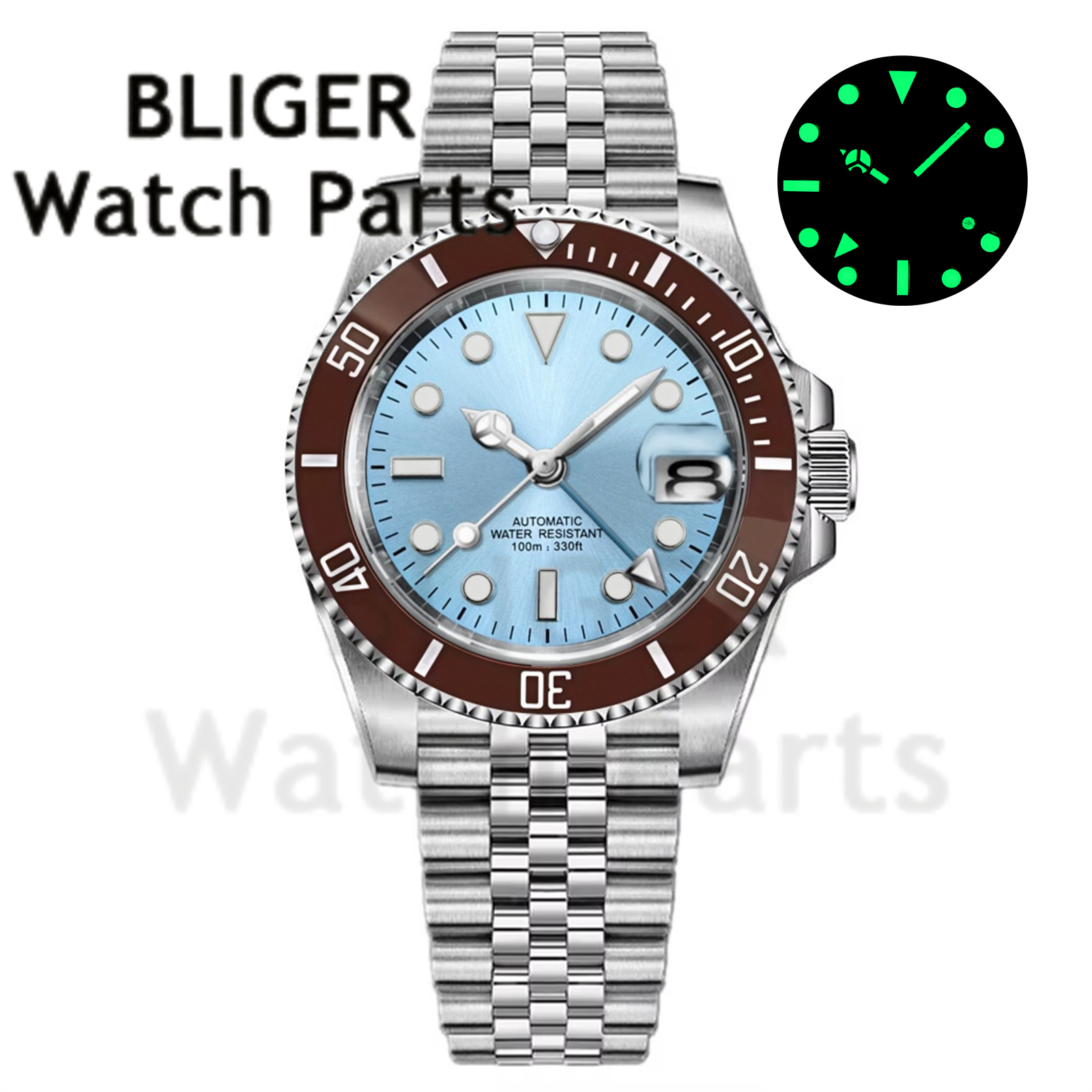 Custom Fashion GMT 40mm Men NH – Stainless Bracelet Diver Bewertung und Preis