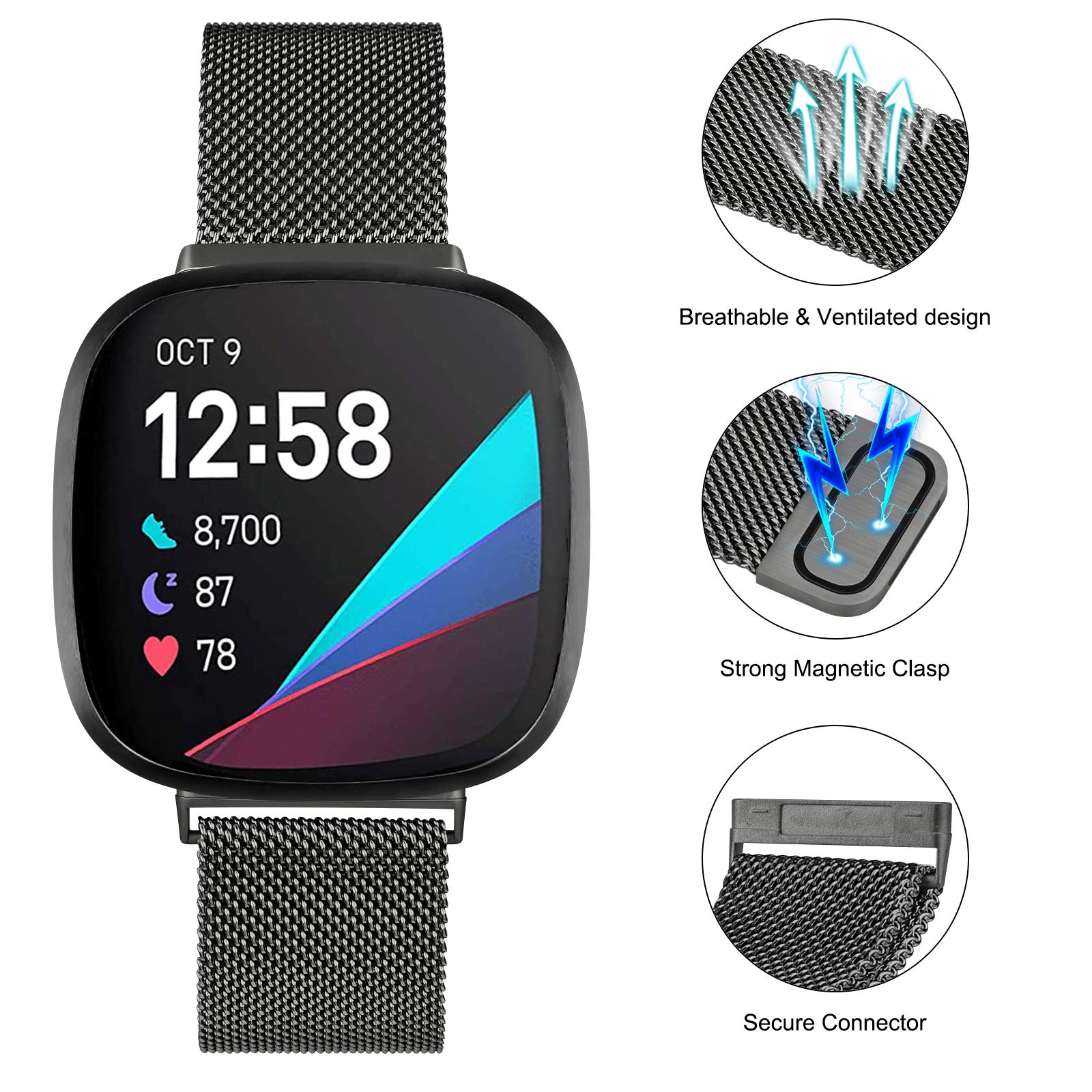 Milanese Loop strap for Fitbit – Milanese Loop Magnetic Bewertung und Preis