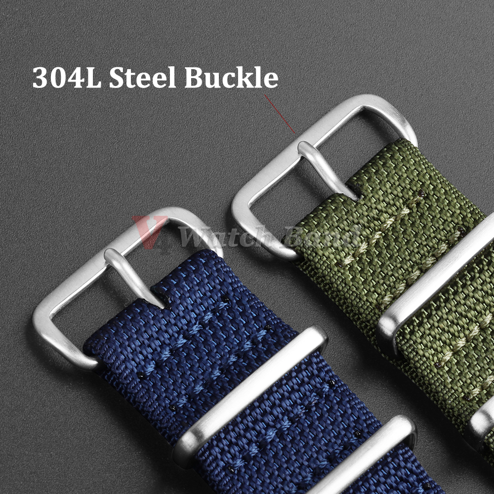 Dense Nylon Strap 20mm 22mm Wo – Perlon Strap Woven Bewertung und Preis