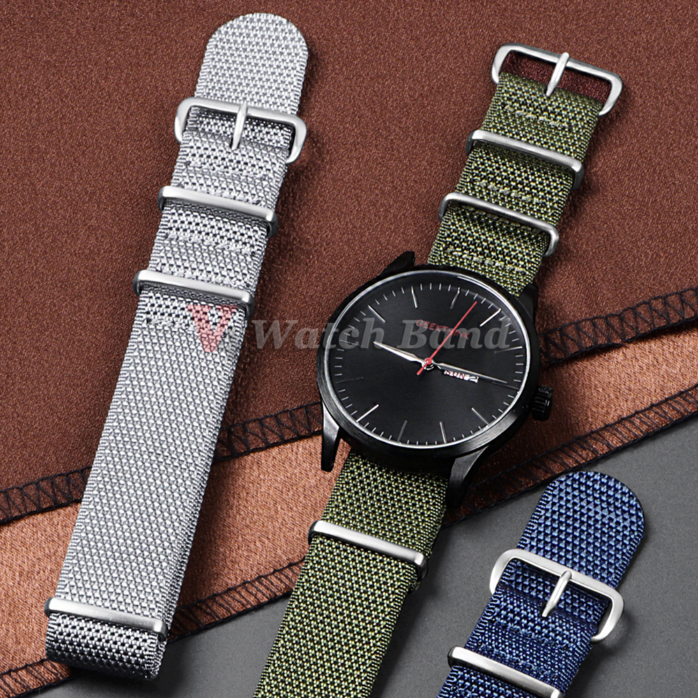 Dense Nylon Strap 20mm 22mm Wo – Perlon Strap Woven Bewertung und Preis